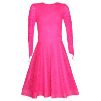 Платье-костюм рейтинг (Юбка+боди) Яр.розовый