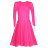 Платье-костюм рейтинг (Юбка+боди) Яр.розовый - 