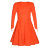 Платье-костюм рейтинг (Юбка+боди) Яр.оранжевый - 