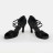 "СОЛО+" Туфли женские La, нубук с обсыпкой, каблук 7,5 см - 
