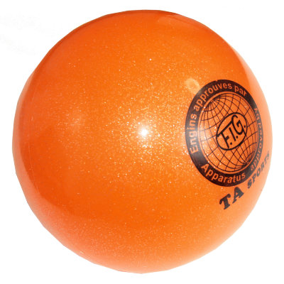 Мяч гимнастический с блёстками «TA sports» 18,5 см 