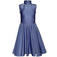 Платье рейтинговое со стойкой (сине-голубой)
