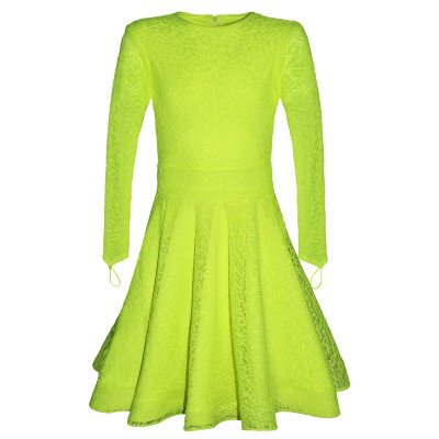 Платье-костюм рейтинг (Юбка+боди) Лимонный 