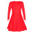 Платье-костюм рейтинг (Юбка+боди) Яр.красный - 